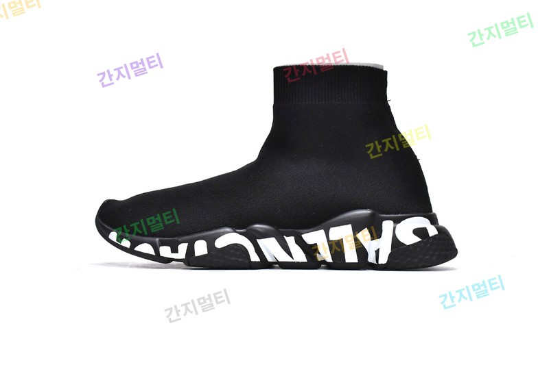 黑色白字-8 巴黎袜套时尚运动跑步鞋Balenciaga Speed Black 02.jpg(AEB55).jpg