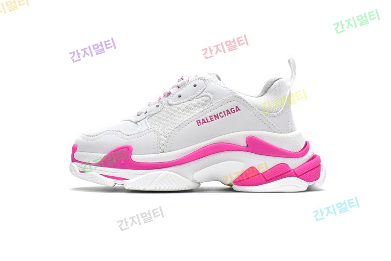 白桃红 巴黎世家8层组合TPU复古鞋 536737 W2CA3 3890 Balenciaga Triple S White Peach Red 02.jpg(32B78).jpg
