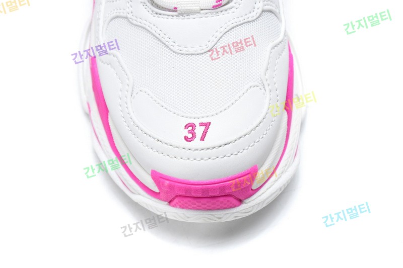 白桃红 巴黎世家8层组合TPU复古鞋 536737 W2CA3 3890 Balenciaga Triple S White Peach Red 05.jpg(F293D).jpg
