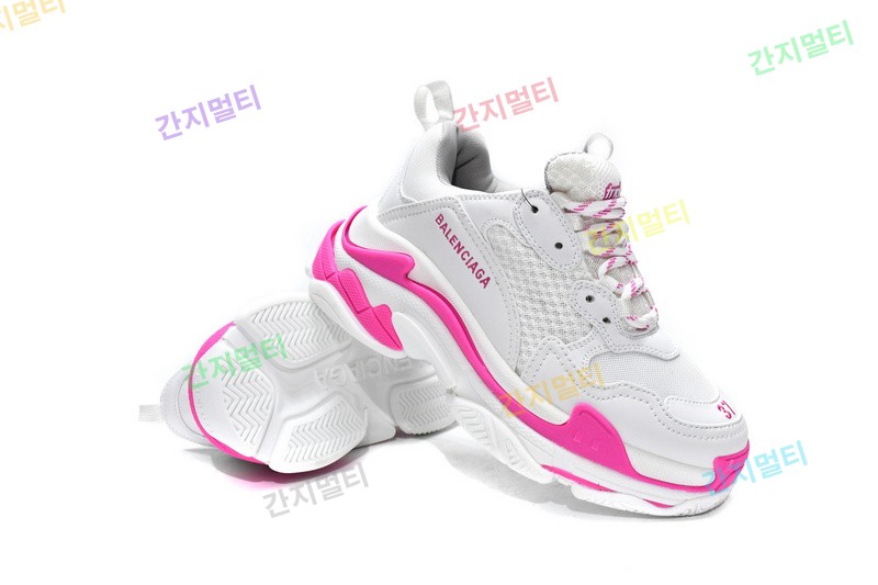 白桃红 巴黎世家8层组合TPU复古鞋 536737 W2CA3 3890 Balenciaga Triple S White Peach Red 21.jpg(6B6D9).jpg
