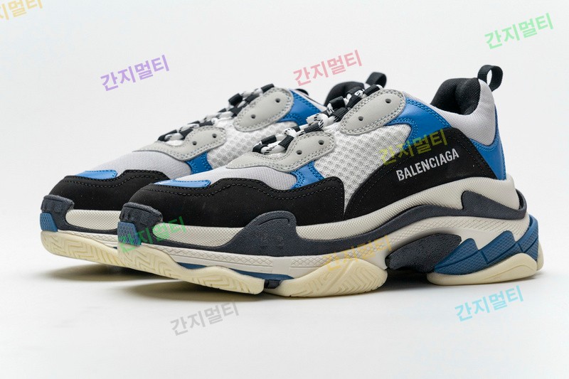 黑灰蓝 巴黎世家8层组合TPU复古鞋 541624 W06E2 7080 Balenciaga Triple S Black Grey Blue 006.jpg(43F15).jpg