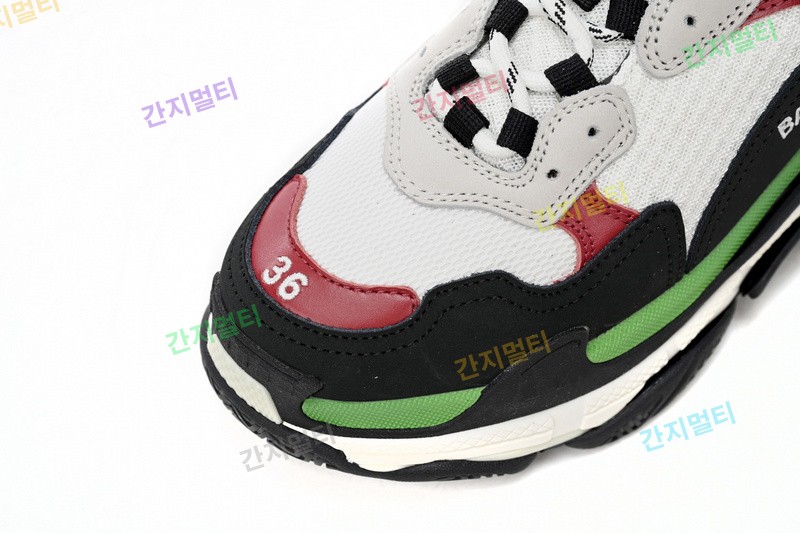 白红绿-35 巴黎1代复古老爹鞋 524039 W090H 7078 Balenciaga Triple White, red, and Green 06.JP...(E6475).jpg