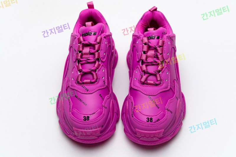梅红字 巴黎世家8层组合TPU复古鞋 524039 W2FA1 7634 Balenciaga Triple S Letter Pulm Powder 003....(C8129).jpg