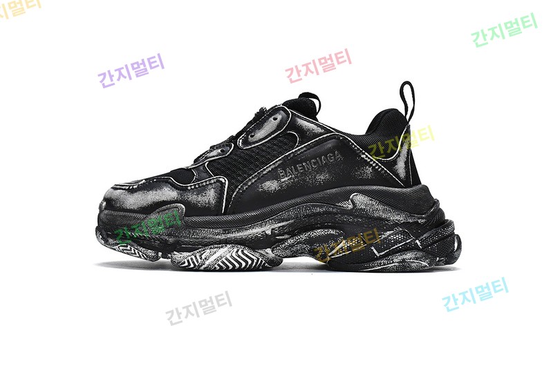 脏脏黑 巴黎世家8层组合TPU复古鞋 Balenciaga Triple S Black.JPG(85AF1).jpg