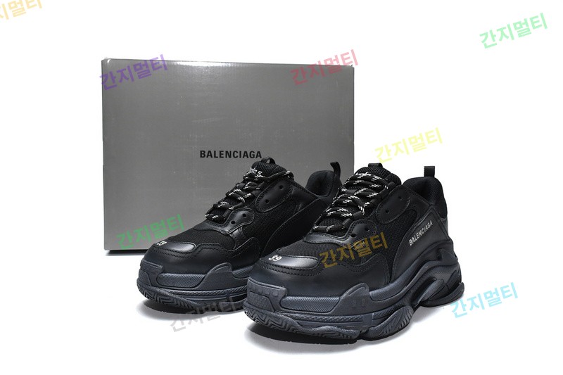 全黑 巴黎世家8层组合TPU复古鞋 512176 W0901 1000 Balenciaga Triple S Black 18.jpg(E7C77).jpg