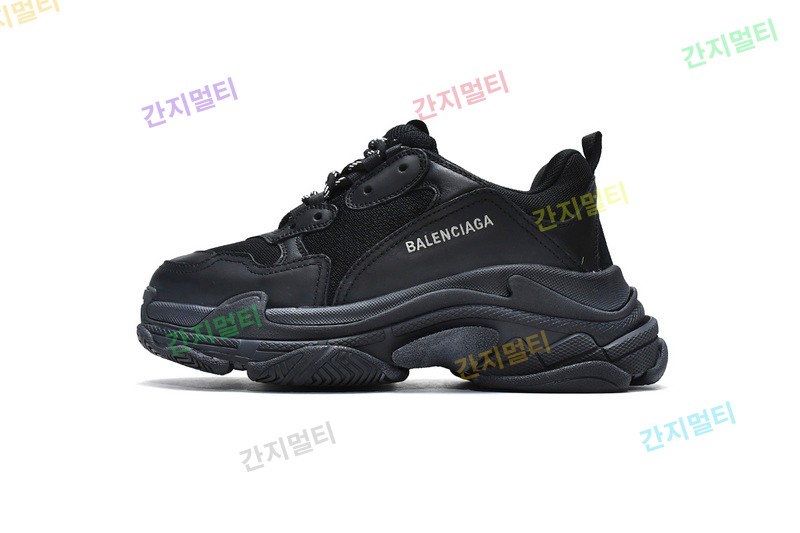 全黑 巴黎世家8层组合TPU复古鞋 Balenciaga Triple S Black.JPG(67BF5).jpg