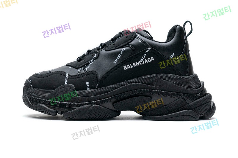 字母黑 巴黎世家8层组合TPU复古鞋 524039 W06E2 2020 Balenciaga Triple S Black 015.jpg(BF72D).jpg