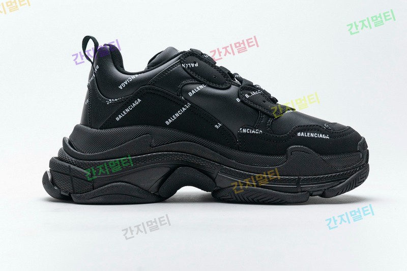 字母黑 巴黎世家8层组合TPU复古鞋 524039 W06E2 2020 Balenciaga Triple S Black 017.jpg(E0B31).jpg