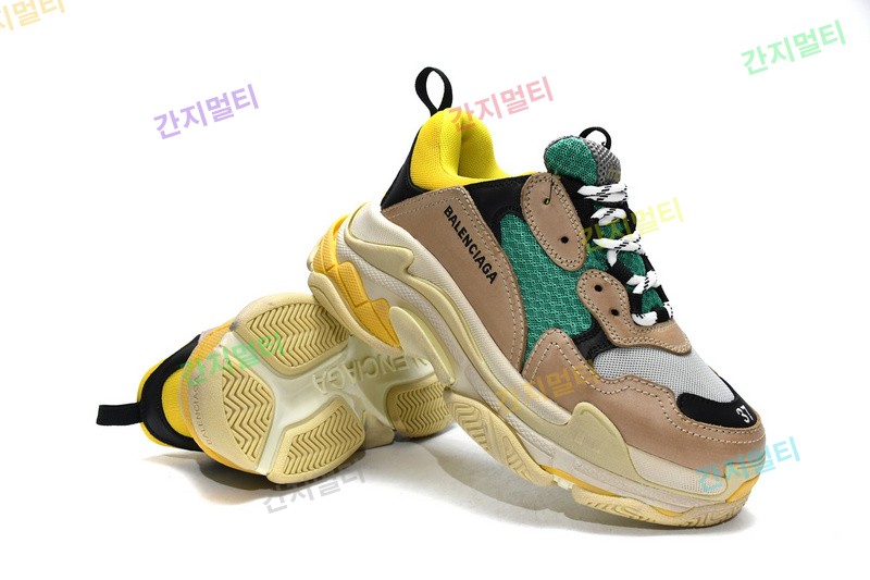 灰绿 巴黎世家8层组合TPU复古鞋 483513 W06E3 7070 Balenciaga Triple S Green Yellow 19.jpg(C28AF).jpg