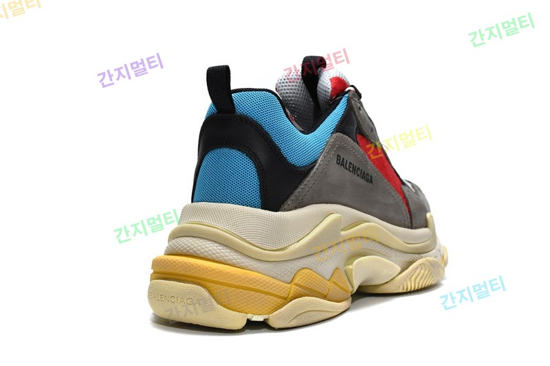 灰红 巴黎世家8层组合TPU复古鞋 533883 W09O2 4365 Balenciaga Triple S Blue Red 12.jpg(C618A).jpg