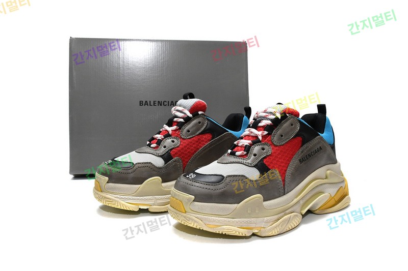 灰红 巴黎世家8层组合TPU复古鞋 533883 W09O2 4365 Balenciaga Triple S Blue Red 22.jpg(2F7E7).jpg