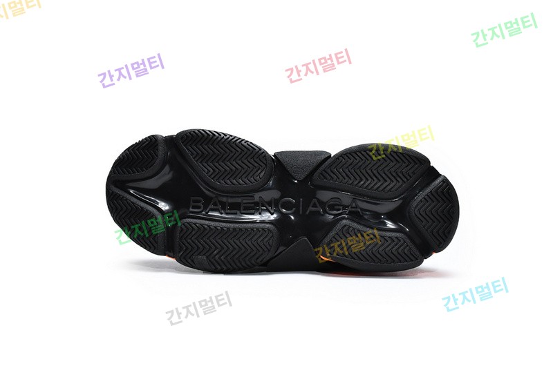 黑桔 巴黎世家8层组合TPU复古鞋 Balenciaga Triple S Black Orange 03.jpg(C8DC1).jpg