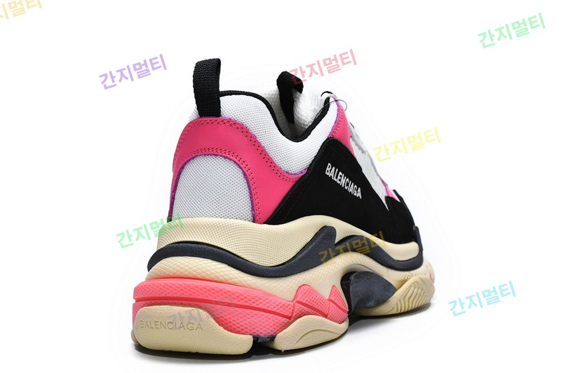 黑桃红 巴黎世家8层组合TPU复古鞋 483513 W06E8 8080 Balenciaga Triple S Black Pink 10.jpg(01A61).jpg