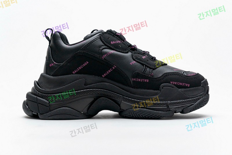 字母黑桃红 巴黎世家8层组合TPU复古鞋 524039 W2FA1 7635 Balenciaga Triple S Letter Black Pink 017...(8C55B).jpg