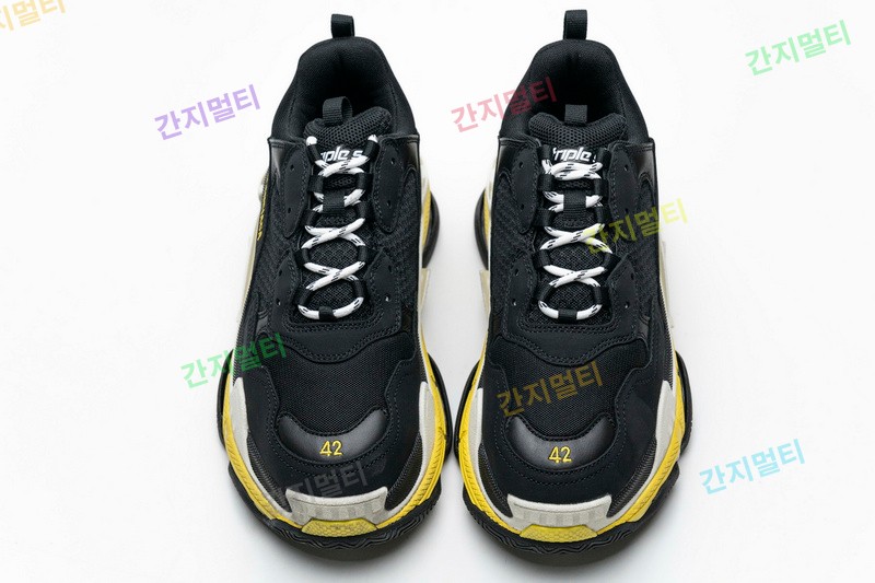 黑黄 巴黎世家8层组合TPU复古鞋 483513 W06E1 1078 Balenciaga Triple S Black Yellow 003.jpg(AAFDB).jpg