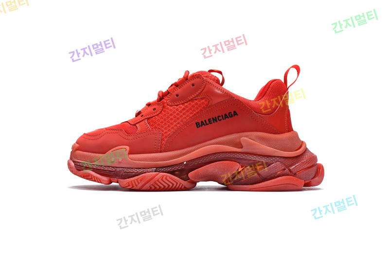 大红气垫 巴黎世家水晶透明底气垫鞋 541624 W09O1 6500 Balenciaga Triple S Dark Red 02.jpg(5092C).jpg