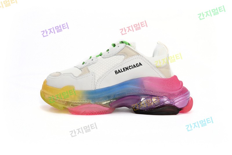 七彩气垫 巴黎世家水晶透明底气垫鞋 544351 W09E1 1895 Balenciaga Triple S Rainbow 02.JPG(76D6B).jpg