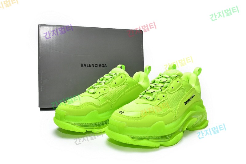 荧光黄气垫 巴黎世家水晶透明底气垫鞋 544351 WZFF1 7320 Balenciaga Triple S Fluorescein 21.jpg(F544A).jpg