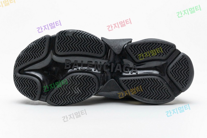 黑银气垫 巴黎世家水晶透明底气垫鞋 541624 W09E1 7320 Balenciaga Triple S Black Silver 016.jpg(1BF6F).jpg