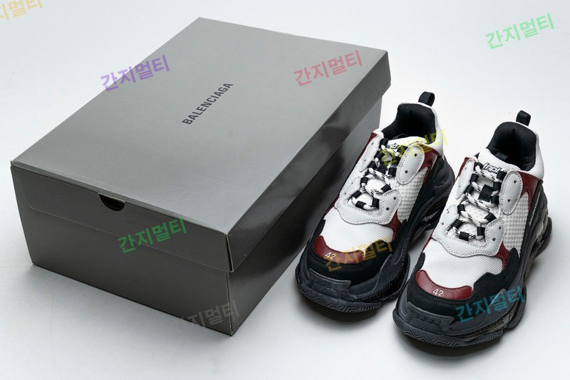 黑棕红气垫 巴黎世家水晶透明底气垫鞋 541624 W09O1 2268 Balenciaga Triple S Black Brown Red 002.jpg(00BA6).jpg