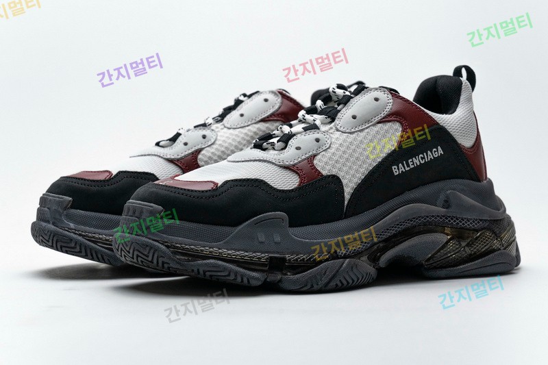 黑棕红气垫 巴黎世家水晶透明底气垫鞋 541624 W09O1 2268 Balenciaga Triple S Black Brown Red 005.jpg(9962B).jpg