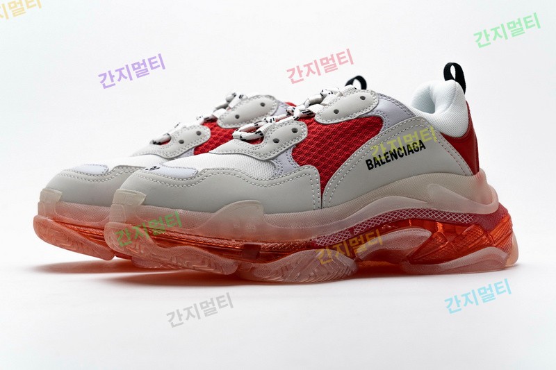 白红气垫 巴黎世家水晶透明底气垫鞋 544351 W09E1 4552 Balenciaga Triple S White Red 006.jpg(ADE53).jpg