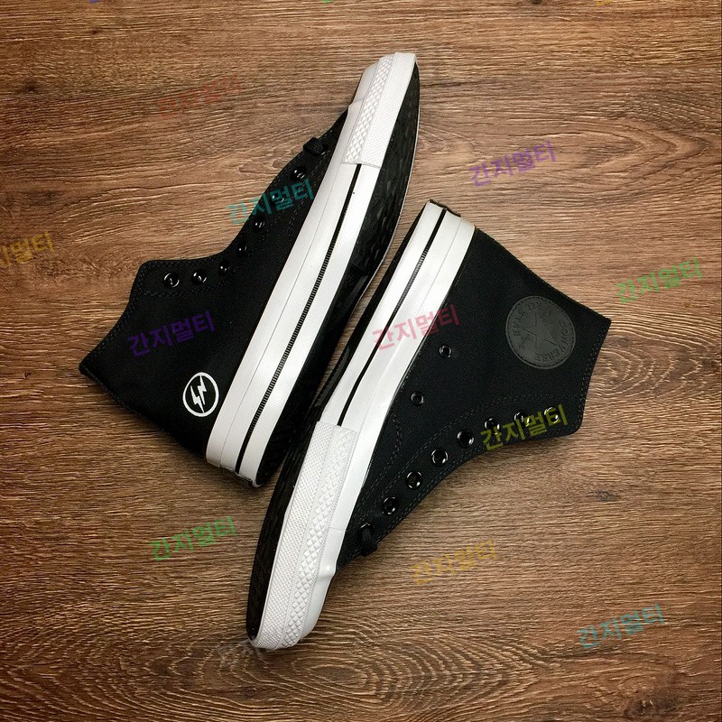 Fragment Design x Converse Chuck Taylor All Star HI经典硫化帆布板鞋“黑白闪电”高帮!陈冠希同款 - 藤原浩联...(2E2E7).jpg