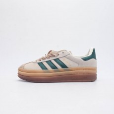 아디다스 가젤 볼드 크림 화이트 컬리지에이트 그린 Adidas Gazelle Bold Cream White Collegiate Green ID7056
