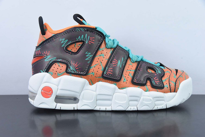 나이키 에어 모어 업템포 왓 더 90s (GS) Nike Air More Uptempo What The 90s AT3408-800