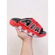 나이키 에어 모어 업템포 슬라이드 블랙 레드 Nike Air More Uptempo Slide FJ6035-600