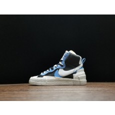 나이키 x 사카이 블레이저 미드 화이트 블랙 레전드 블루 Nike x Sacai Blazer Mid White Black Legend Blue BV0072-001