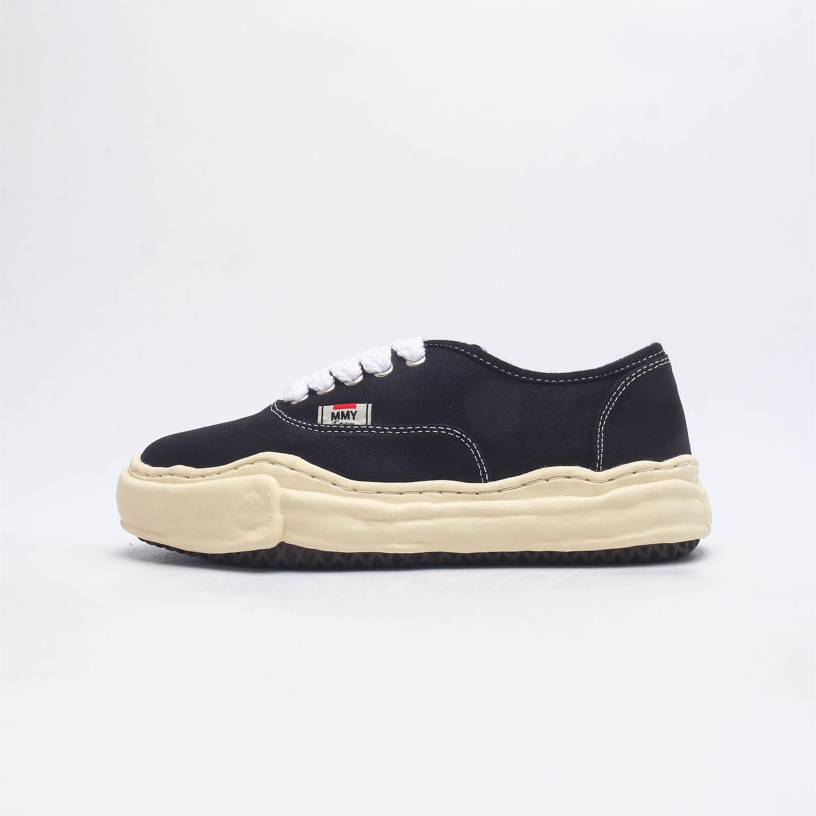 메종 미하라 야스히로 베이커 VL OG 솔 캔버스 로우탑 스니커즈 블랙 Maison Mihara Yasuhiro Baker VL OG Sole Canvas Low-top Sneakers Black A11FW721-BLACK