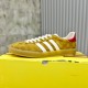 구찌 x 아디다스 가젤 스니커즈 옐로우 화이트 Gucci x Adidas Gazelle Sneakers Yellow White 707850-UWV20-7162/HQ8850